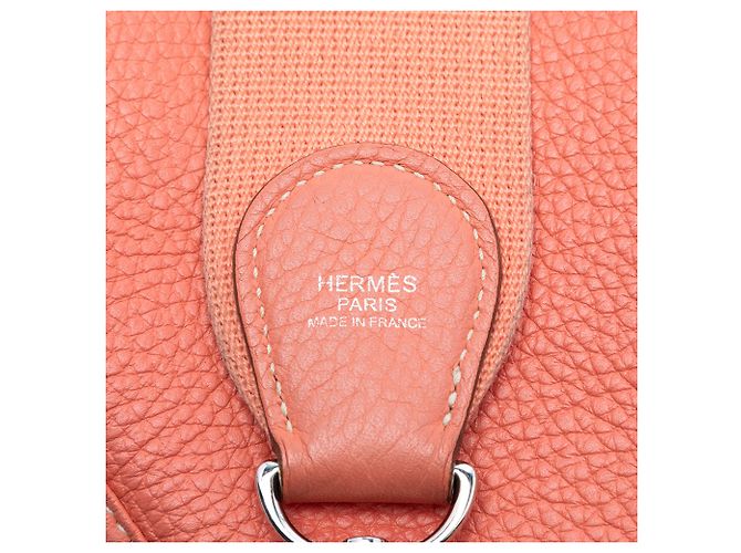 Hermès Evelyne 29 in Pelle Clemence Rosa - vista 5