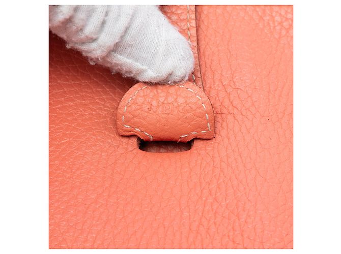 Hermès Evelyne 29 in Pelle Clemence Rosa - vista 6