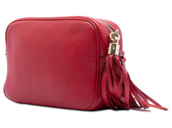 Borsa a tracolla Gucci in pelle rossa Soho Disco Rosso - vista 2