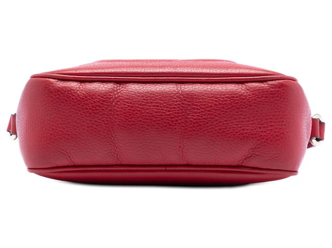 Borsa a tracolla Gucci in pelle rossa Soho Disco Rosso - vista 3