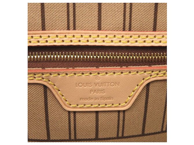 Bolso tote Monogram Neverfull MM de Louis Vuitton Castaño - vista 8