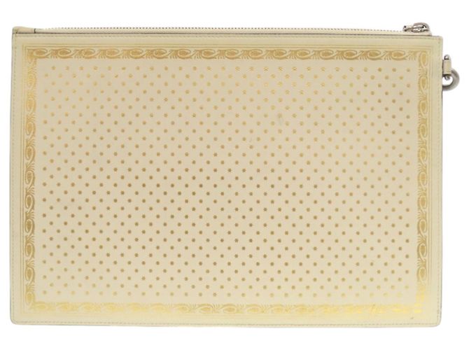 Borsa Clutch GUCCY stampata Gucci x SEGA D'oro Crudo - vista 2