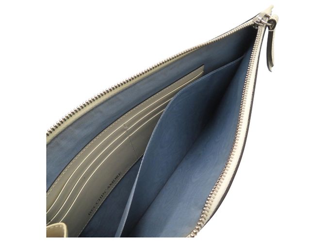 Borsa Clutch GUCCY stampata Gucci x SEGA D'oro Crudo - vista 6