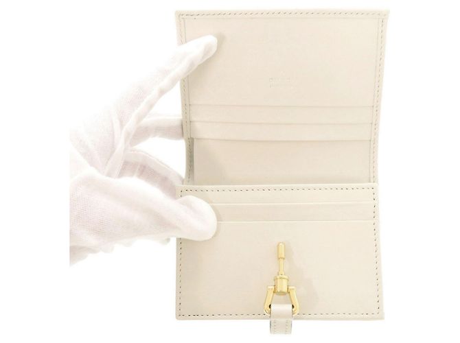 Billetera bifold de cuero marfil Gucci Jackie 1961 - vista 5