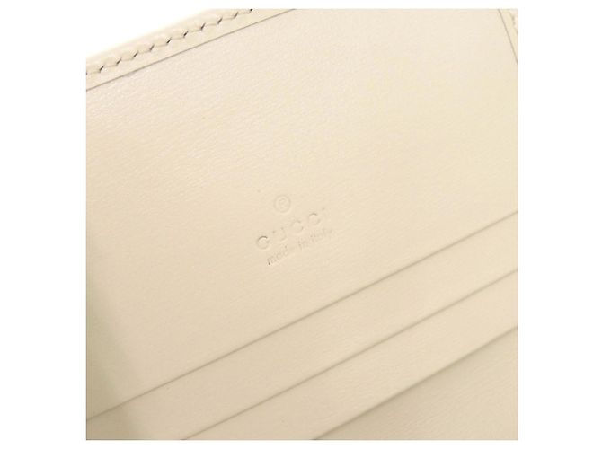 Billetera bifold de cuero marfil Gucci Jackie 1961 - vista 8