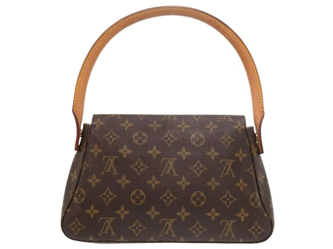 Borsa a mano Mini Looping Monogram Louis Vuitton Marrone - vista 2