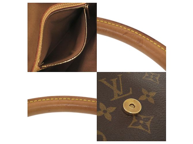 Borsa a mano Mini Looping Monogram Louis Vuitton Marrone - vista 7
