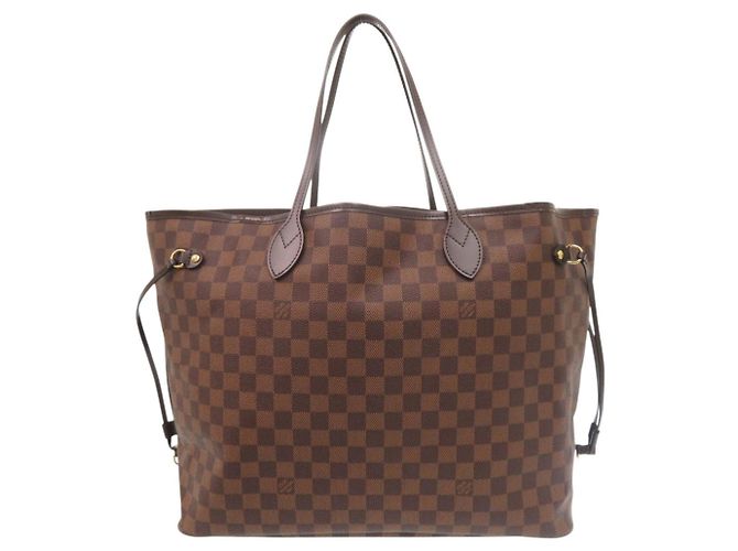 Borsa tote Louis Vuitton Neverfull GM Damier Marrone - vista 2