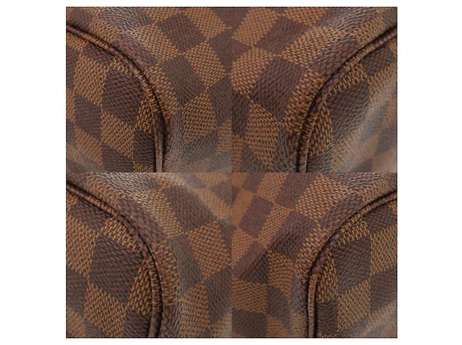 Borsa tote Louis Vuitton Neverfull GM Damier Marrone - vista 4