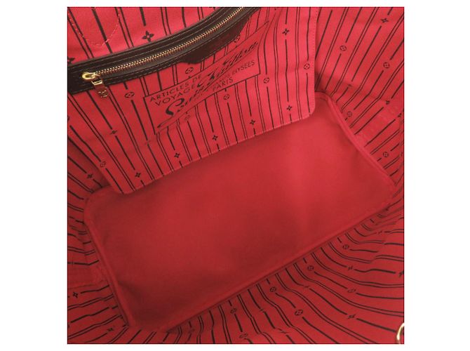 Borsa tote Louis Vuitton Neverfull GM Damier Marrone - vista 5