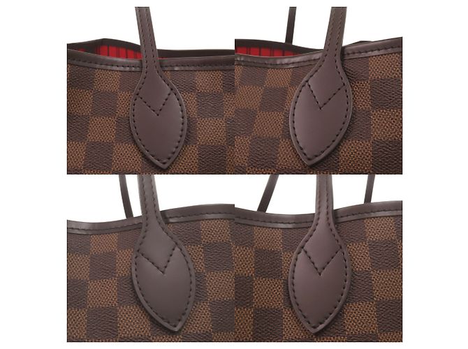 Borsa tote Louis Vuitton Neverfull GM Damier Marrone - vista 9