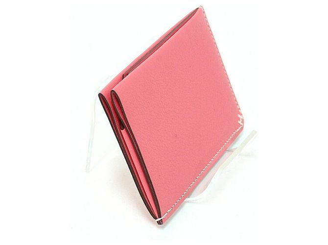 Tarjetero Hermès en Rosa Azalee - vista 3