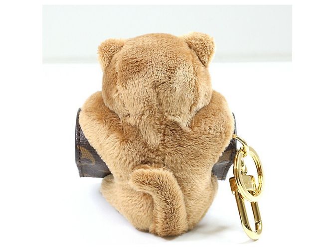Portachiavi Charm Gatto Monogramma Louis Vuitton Marrone D'oro - vista 3