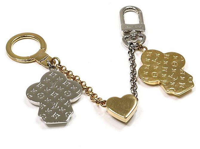 Portachiavi Chain Vivienne BFF di Louis Vuitton Argento D'oro - vista 6