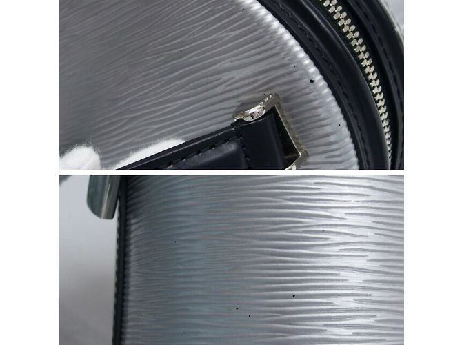 Borsa a mano Cannes Epi Louis Vuitton Nero Argento - vista 9