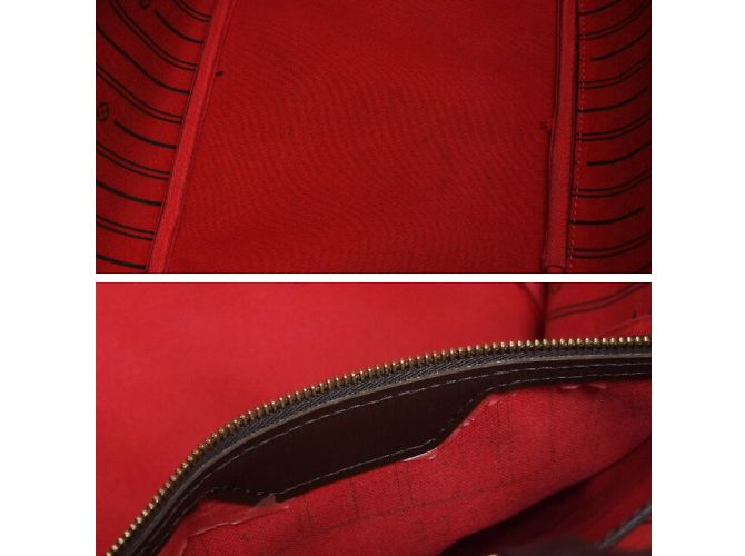 Borsa tote Neverfull MM Damier di Louis Vuitton Marrone scuro - vista 11
