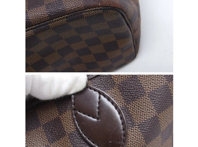 Borsa tote Neverfull MM Damier di Louis Vuitton Marrone scuro - vista 5