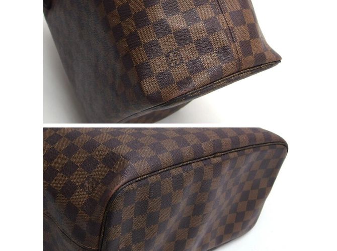 Borsa tote Neverfull MM Damier di Louis Vuitton Marrone scuro - vista 7