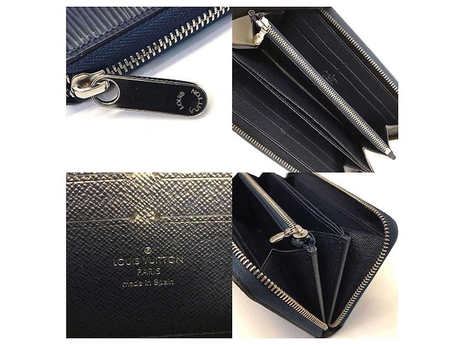 Cartera Zippy Louis Vuitton en Epi Azul Índigo Azul marino - vista 4