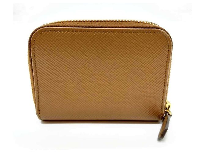 Monedero de cuero Saffiano Prada Castaño - vista 2
