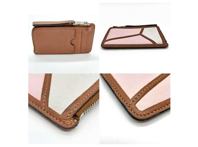 Puzzle Monedero de cuero rosa Loewe - vista 2