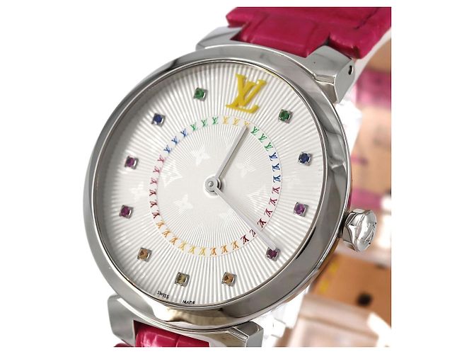 Louis Vuitton Tambour Slim 11P Quarz Uhr - Ansicht 5