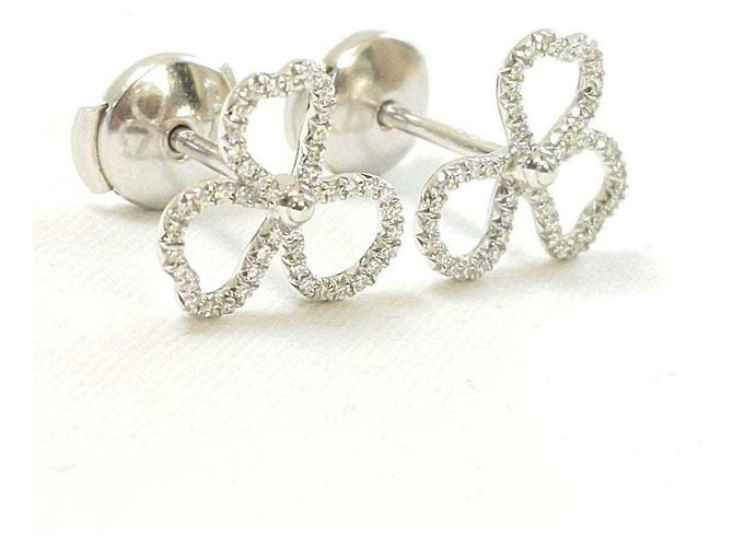 Tiffany & Co Tiffany Platin 950 Papierblumen Ohrstecker - Ansicht 4