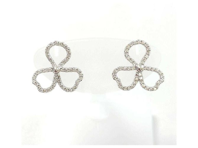 Tiffany & Co Tiffany Platin 950 Papierblumen Ohrstecker - Ansicht 6