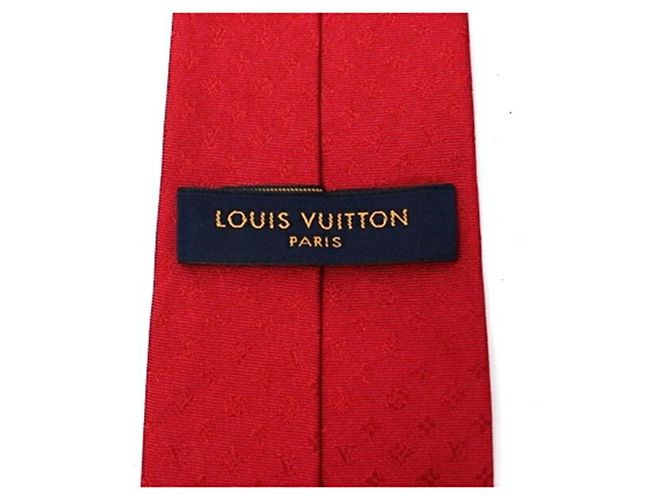 Louis Vuitton Red Silk Cravat - view 5