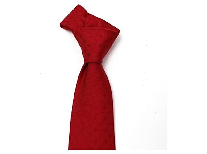 Louis Vuitton Red Silk Cravat - view 7