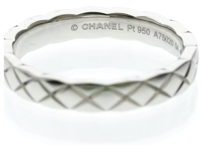 Anello Chanel Coco Crush Modello Mini in Platino Argento - vista 3