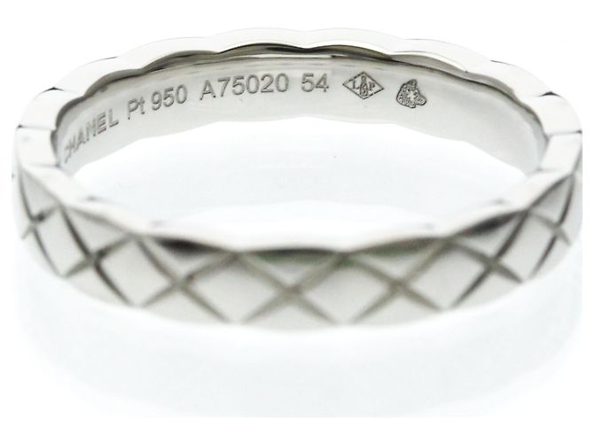 Anello Chanel Coco Crush Modello Mini in Platino Argento - vista 4