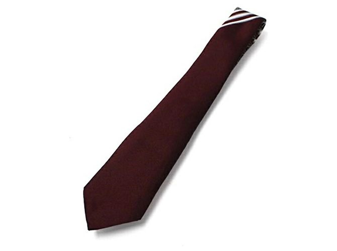 Cravate en soie grise et rouge Christian Dior Marron - vue 7