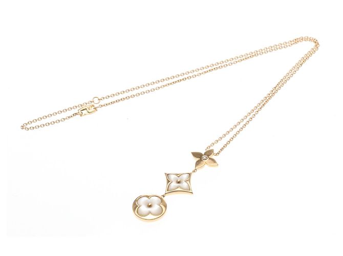Collana Louis Vuitton Cravate Blossom Nakre D'oro - vista 12