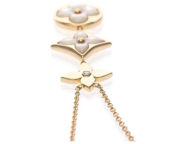 Collana Louis Vuitton Cravate Blossom Nakre D'oro - vista 14
