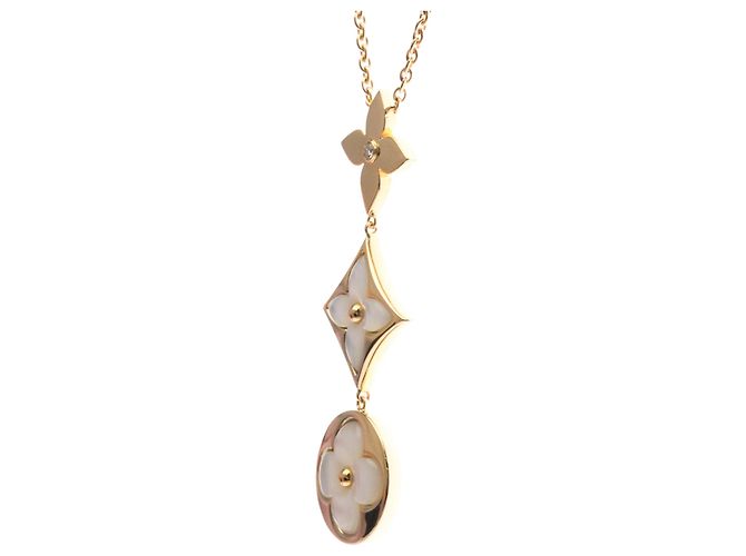 Collana Louis Vuitton Cravate Blossom Nakre D'oro - vista 3