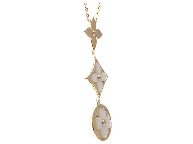 Collana Louis Vuitton Cravate Blossom Nakre D'oro - vista 4