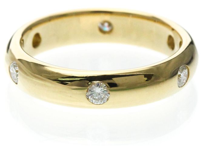 Anello Stella Cartier in oro giallo 18K con diamante D'oro - vista 4