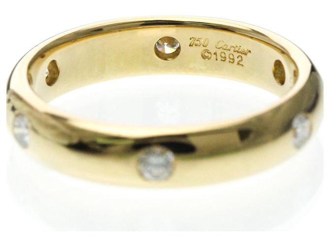 Anello Stella Cartier in oro giallo 18K con diamante D'oro - vista 5