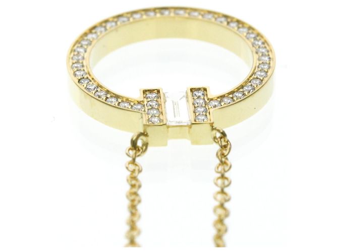 Tiffany & Co Collana in diamante Tiffany T Circle in oro giallo 18K D'oro - vista 13