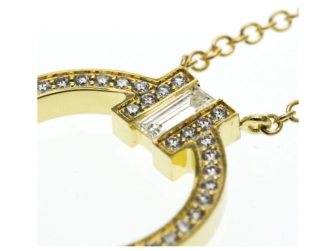 Tiffany & Co Collana in diamante Tiffany T Circle in oro giallo 18K D'oro - vista 14