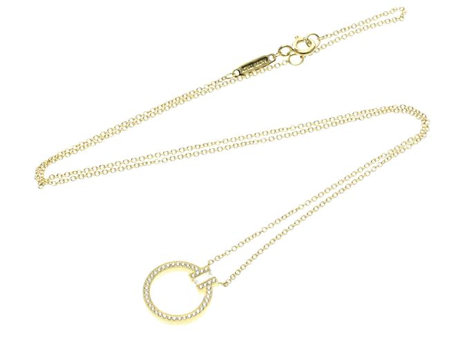Tiffany & Co Collana in diamante Tiffany T Circle in oro giallo 18K D'oro - vista 15