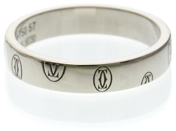 Anello in Oro Bianco e Diamanti Cartier Buon Compleanno Argento - vista 3
