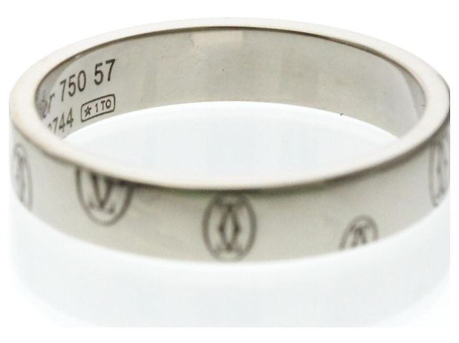 Anello in Oro Bianco e Diamanti Cartier Buon Compleanno Argento - vista 7