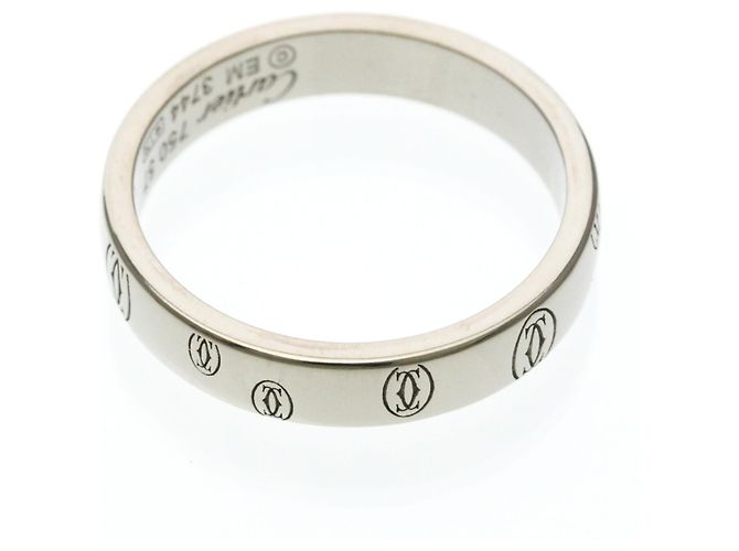 Anello in Oro Bianco e Diamanti Cartier Buon Compleanno Argento - vista 8