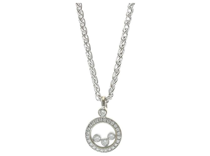 Collar Péndulo Chopard Happy Diamonds Plata - vista 2