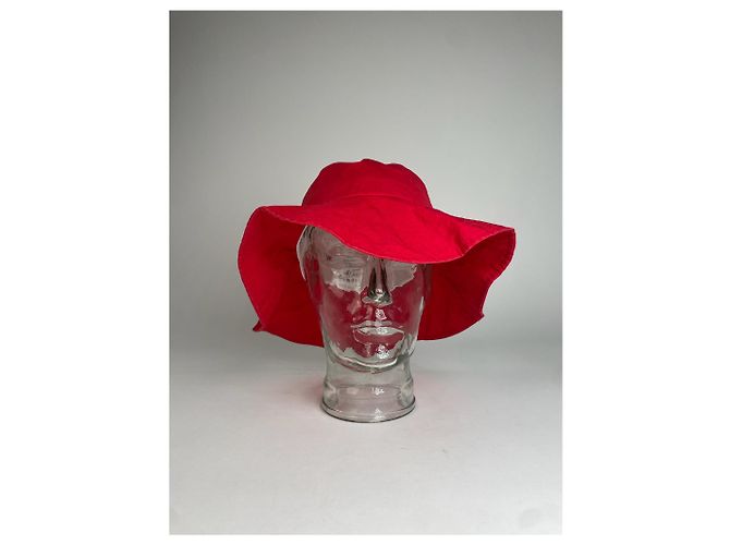 Céline Cappello da sole vintage Celine Paris rosso - vista 2
