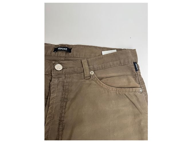 Vintage Versace Hose Khaki M - Ansicht 4