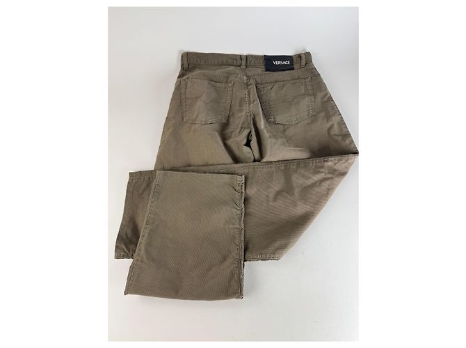 Vintage Versace Hose Khaki M - Ansicht 9