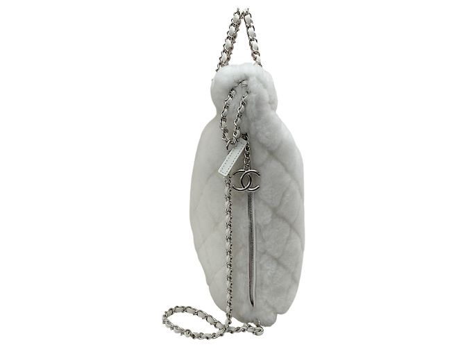 Chanel 2034 White Shearling Backpack - view 2